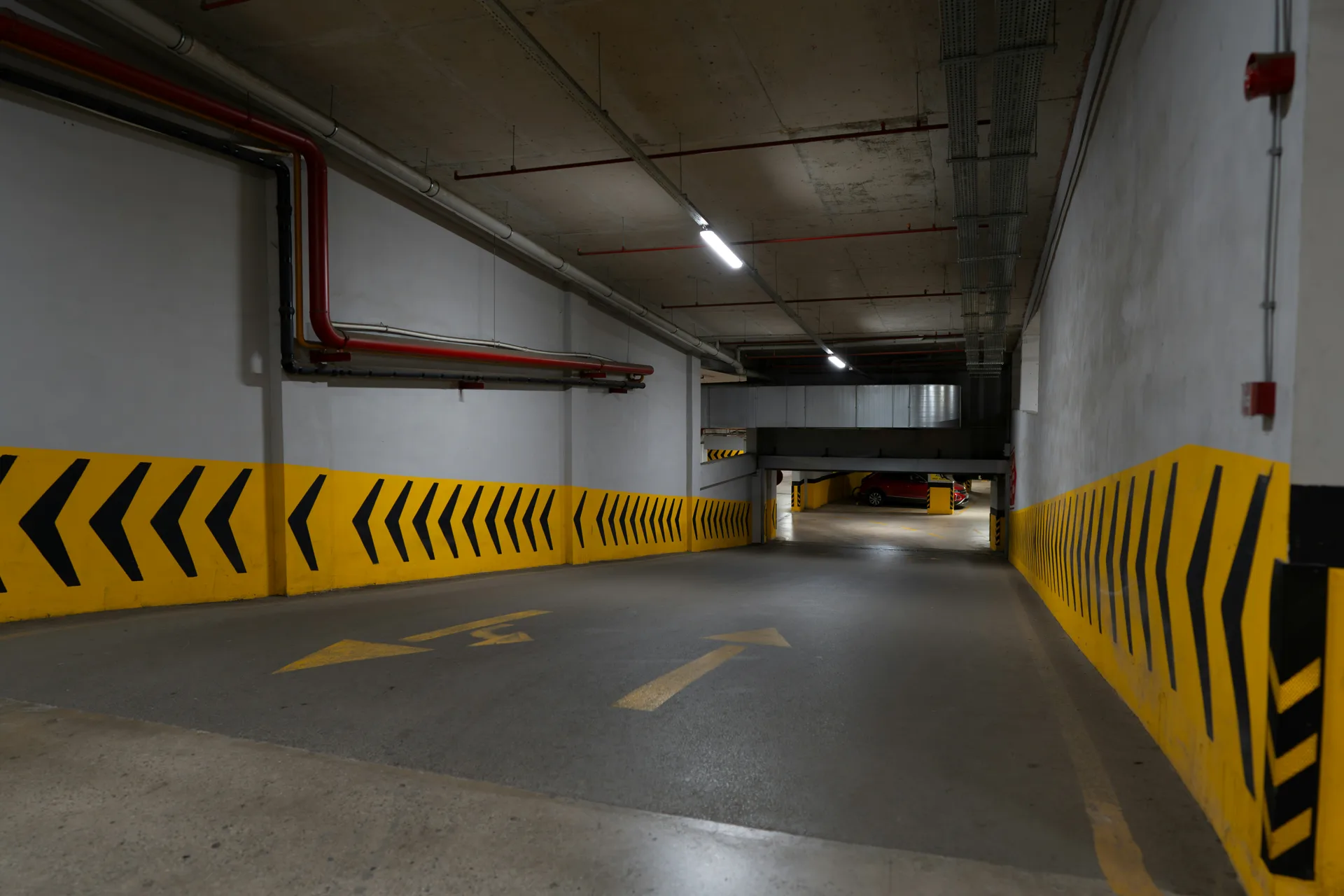 concrete parking structure ramp in Las Vegas