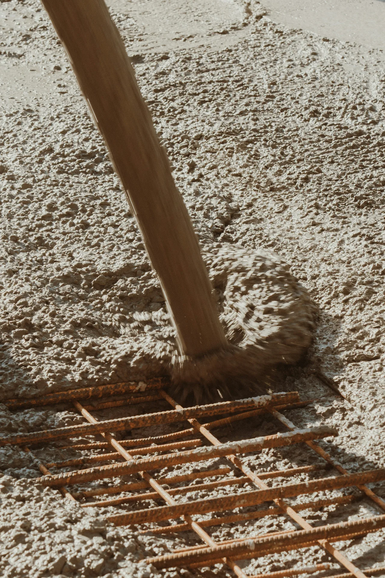 Laticrete NXT being poured on a Las Vegas substrate