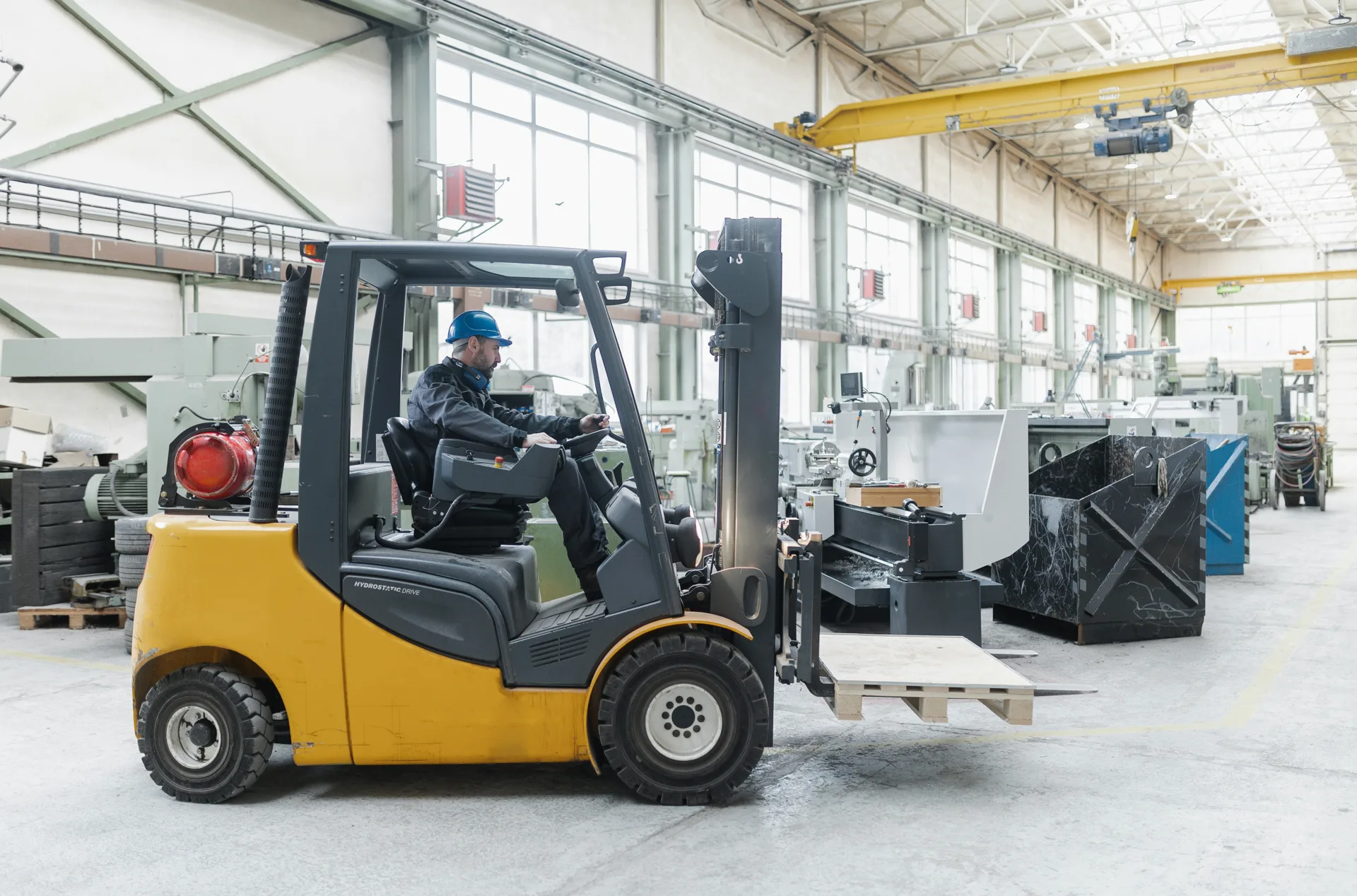 forklift-rated concrete floor in a Las Vegas fabrication plant