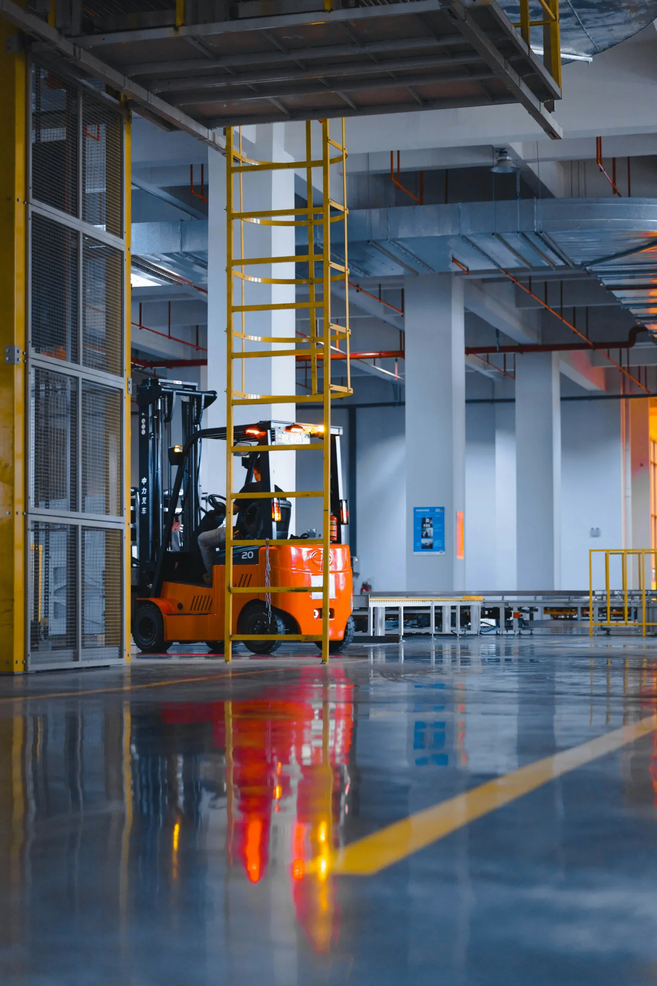 sealed concrete floor at a Las Vegas cold storage loading dock