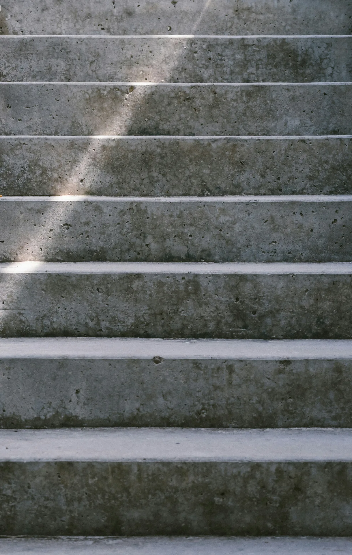 textured concrete entry steps at a Las Vegas home