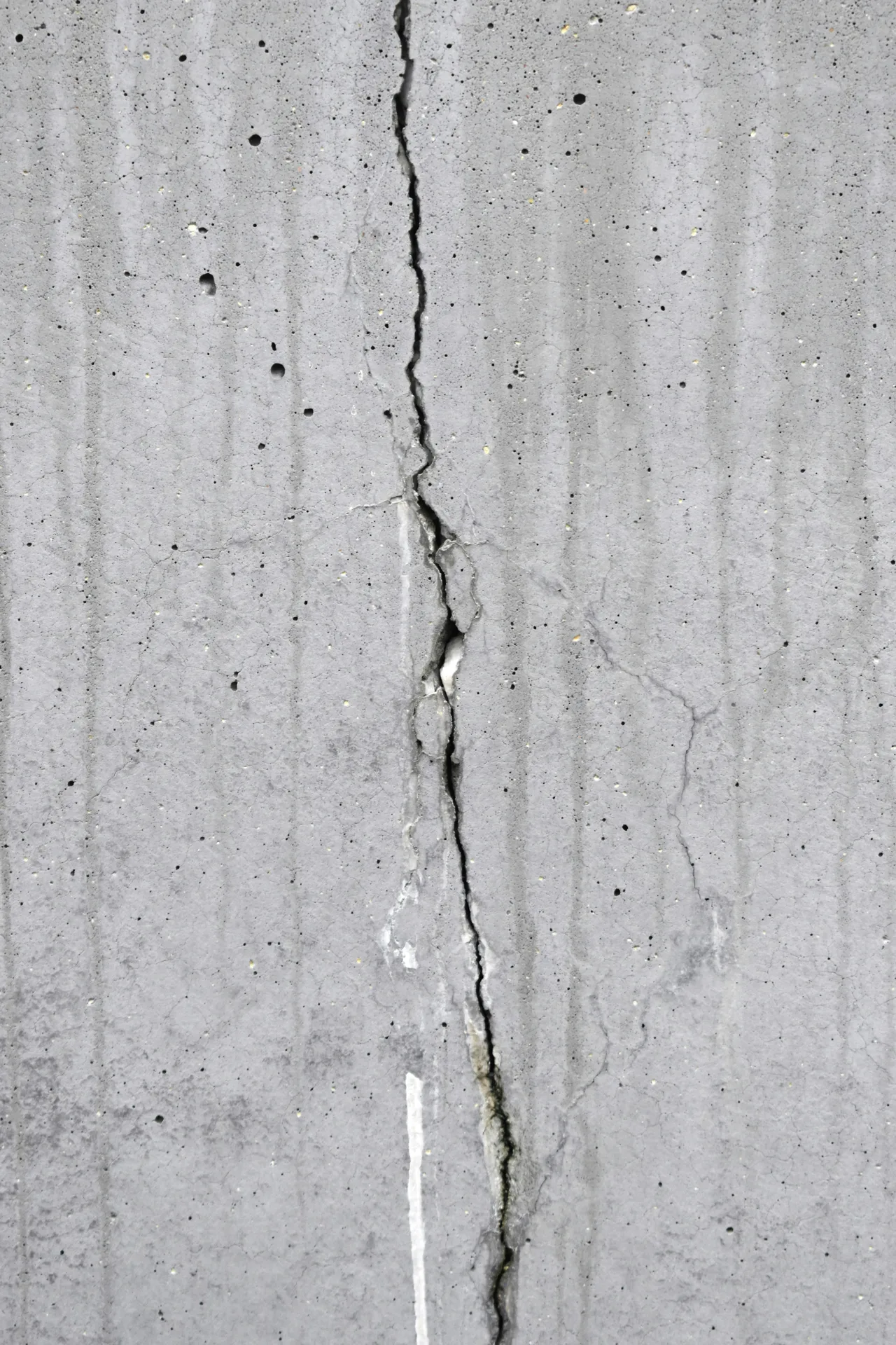 spalling and cracking on a Las Vegas foundation wall ready for repair