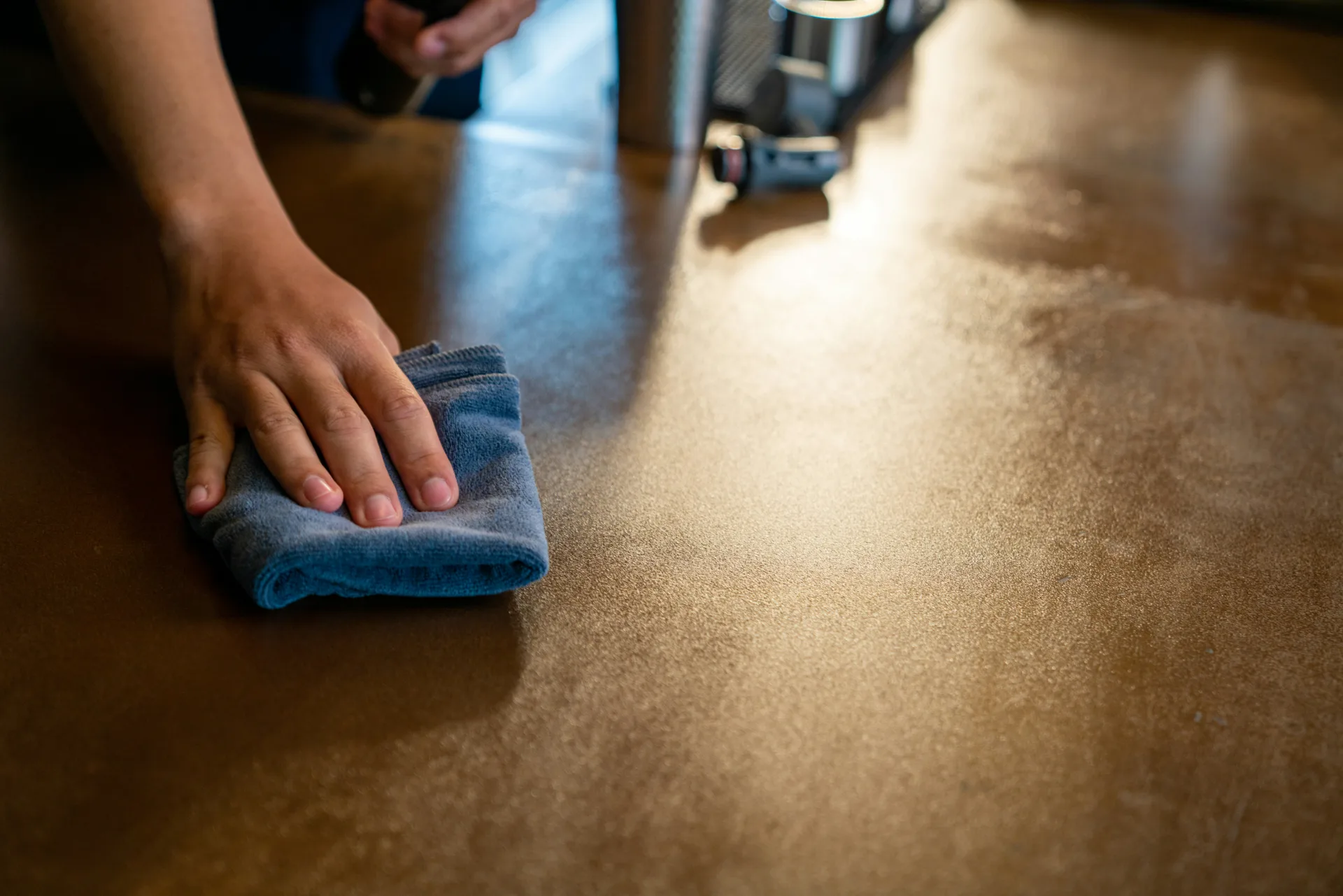 sealed concrete countertop in a Las Vegas kitchen